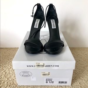 Black Steven Madden Stecy Heel